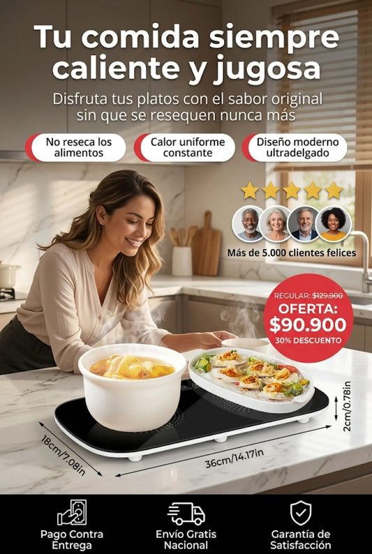 Bandeja calentadora